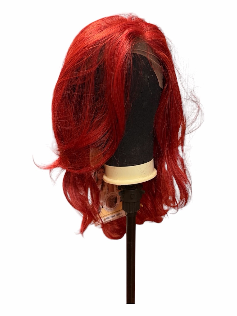 Motown Tress 13x7 lace front wig LS137.Pure Vibrant Red